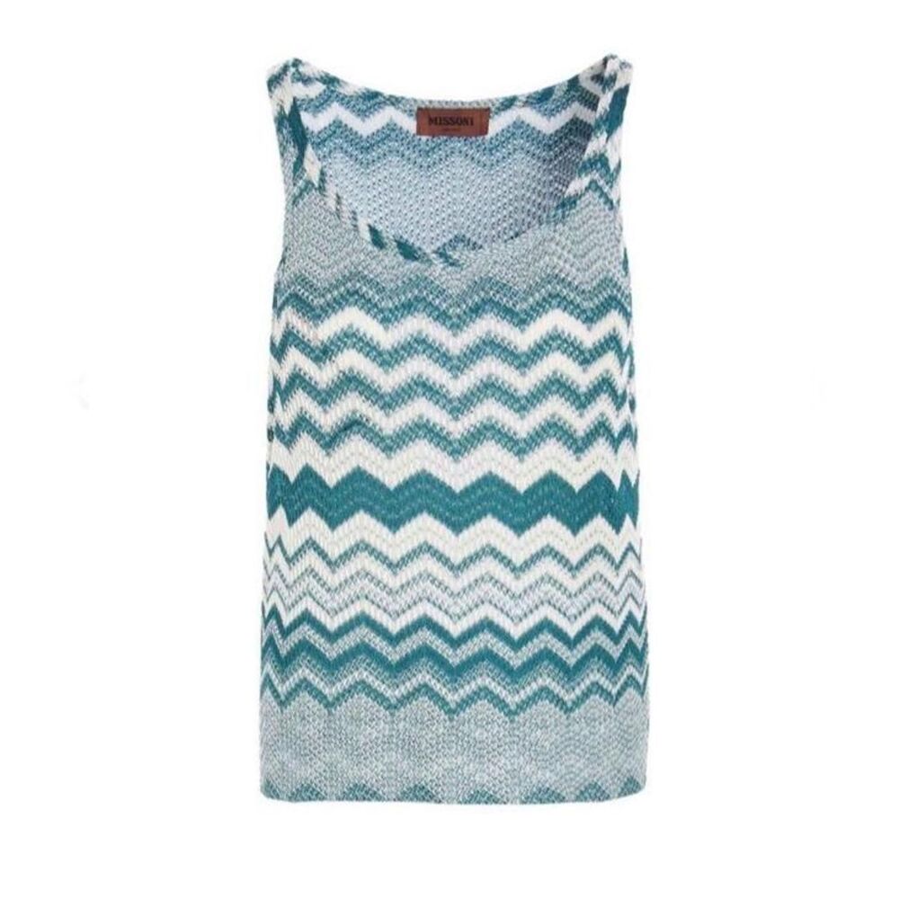 Missoni Women's Blue and Green Vest